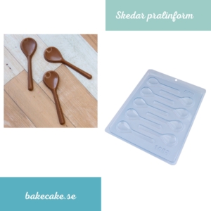 BWB Simple Mold - Colher 1053 - Pralinform Chokladform Skedar