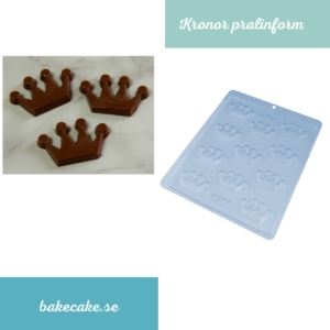 BWB Simple Mold - Coroa 9287 - Pralinform Chokladform Krona