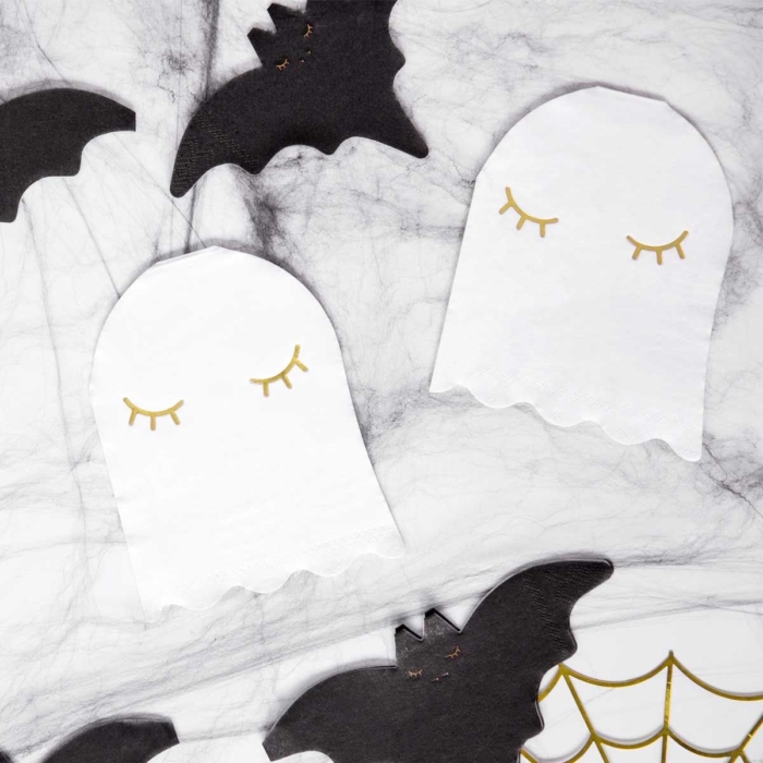 PartyDeco Napkins Ghost pk/20