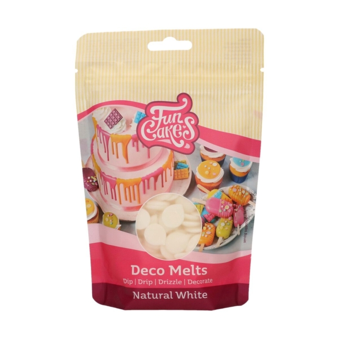 FunCakes - Naturligt Vit Deco Melts 250g