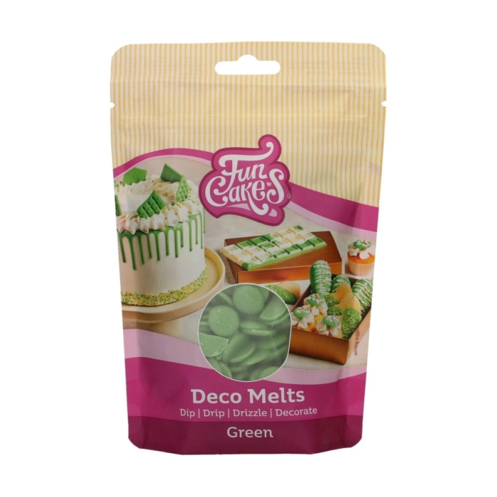 FunCakes - Grön Deco Melts 250 g