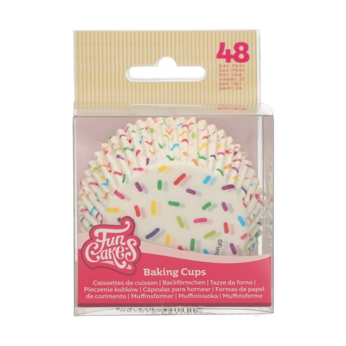 FunCakes Bakformar Muffinsformar Sprinkles 48st