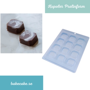 BWB Simple Mould - 9295 Kupoler Pralinform Chokladform