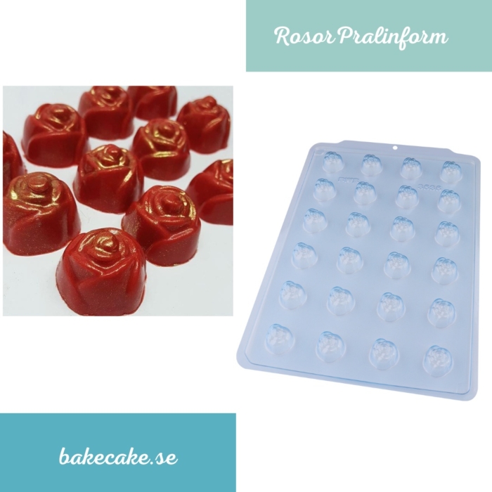 BWB Simple Mold - 3535 - SP Bombom Mini Rosa Pralinform Chokladform