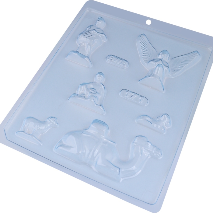 BWB Simple Mold - Presépio 2 171 - Pralinform Chokladform Julkrubba figurer