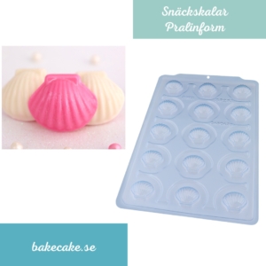 BWB Special 3-Part Mold - 3512 SP 253 Concha Shell - Pralinform Snäckskal