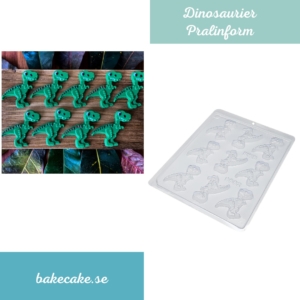 BWB Simple Mold - Dinossauro 9662 - Pralinform Chokladform Dinosaurier