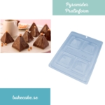 Pralinform Pyramid Chokladform - BWB 1140 - Special 3 Part Mold