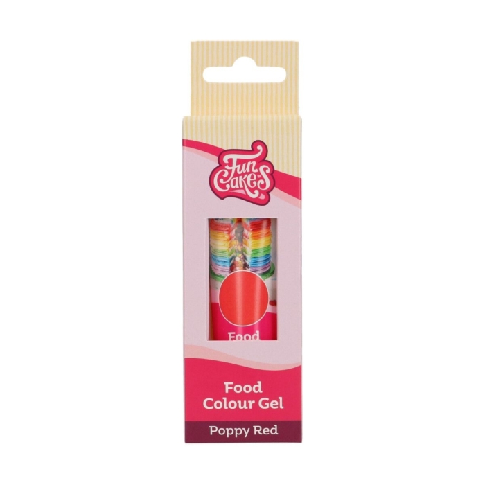 FunCakes - Geléfärg Pastafärg Poppy Red - Röd - 30g