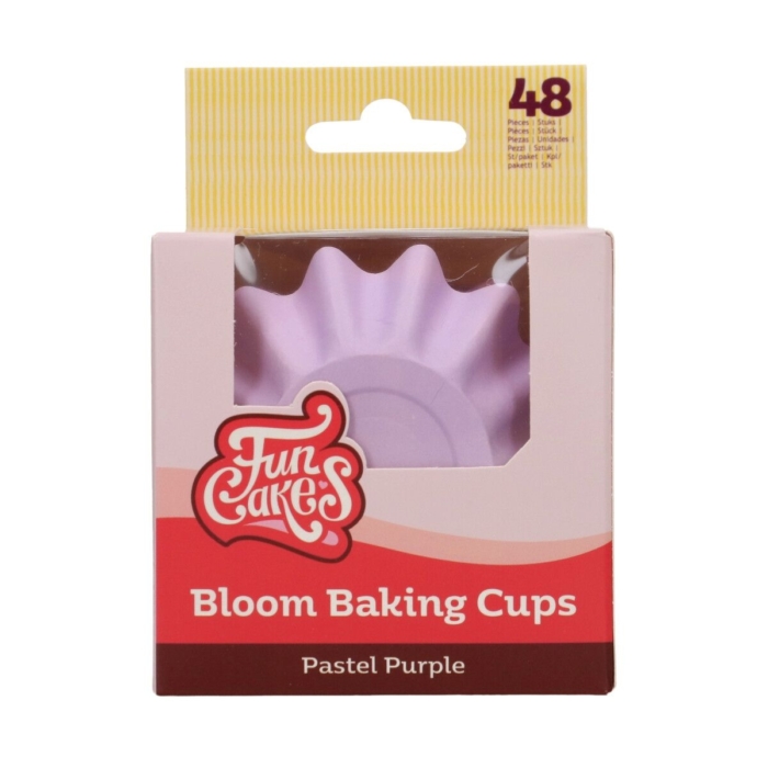 FunCakes Muffinsformar blomformade Pastell Lila pk/48