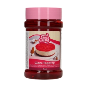 Funcakes Mirror Glaze Topping Röd | Kall Gel/Glasyr Topping Röd – 375g