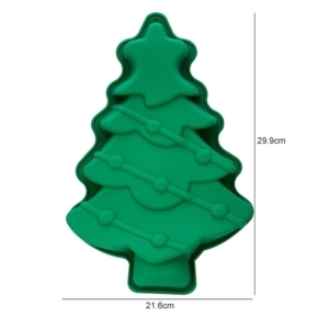 Stor Julgran Silikonform - Perfekt för Tårtor, Desserter och Bakverk