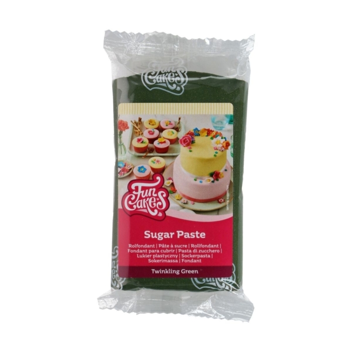 FunCakes sockerpasta - Twinkling Green 250g