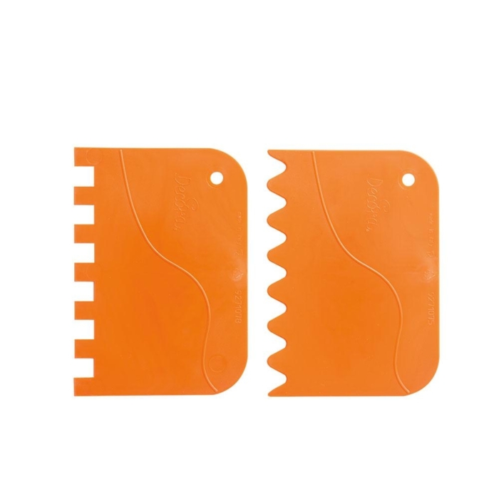 Tårtskrapa Tandad Icing Comb 2-pack- Decora