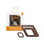 Mostaccioli Kakmått Utstickare Romb Cookie Cutters 5-Pack Decora