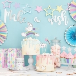 Backdrop Banner Make A Wish - Silver