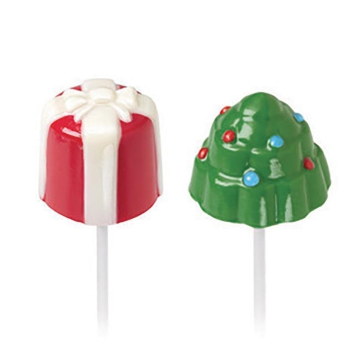 Wilton Julgran Paket Marshmallow Pop Mold, Christmas Tree Present