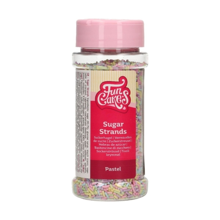 Strössel - Sugar Strands Pastel 80g - Funcakes