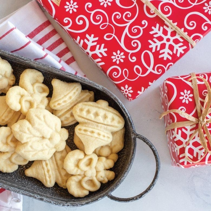 Nordic Ware - Kakstämpel Jul Stål Holiday Cast Cookie Stamps