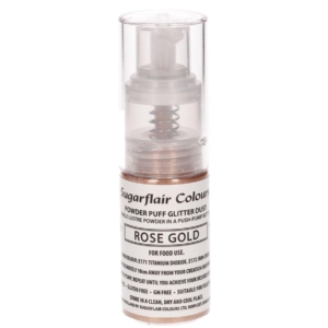 Sugarflair - Roséguld Glitterspray 10g | Rose Gold