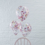 Konfetti Ballonger 30cm - 5-Pack