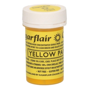 Sugarflair - Gul Ätbar Färg 20g | Yellow Paint